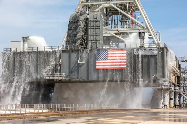 NASA image: Nominal Wet Flow Test at Pad 39B
