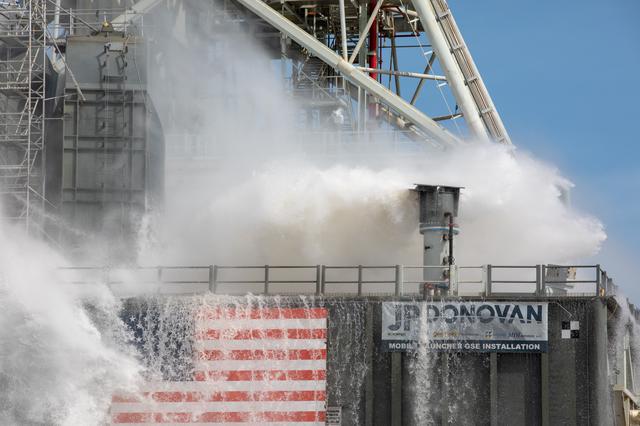 NASA image: Nominal Wet Flow Test at Pad 39B