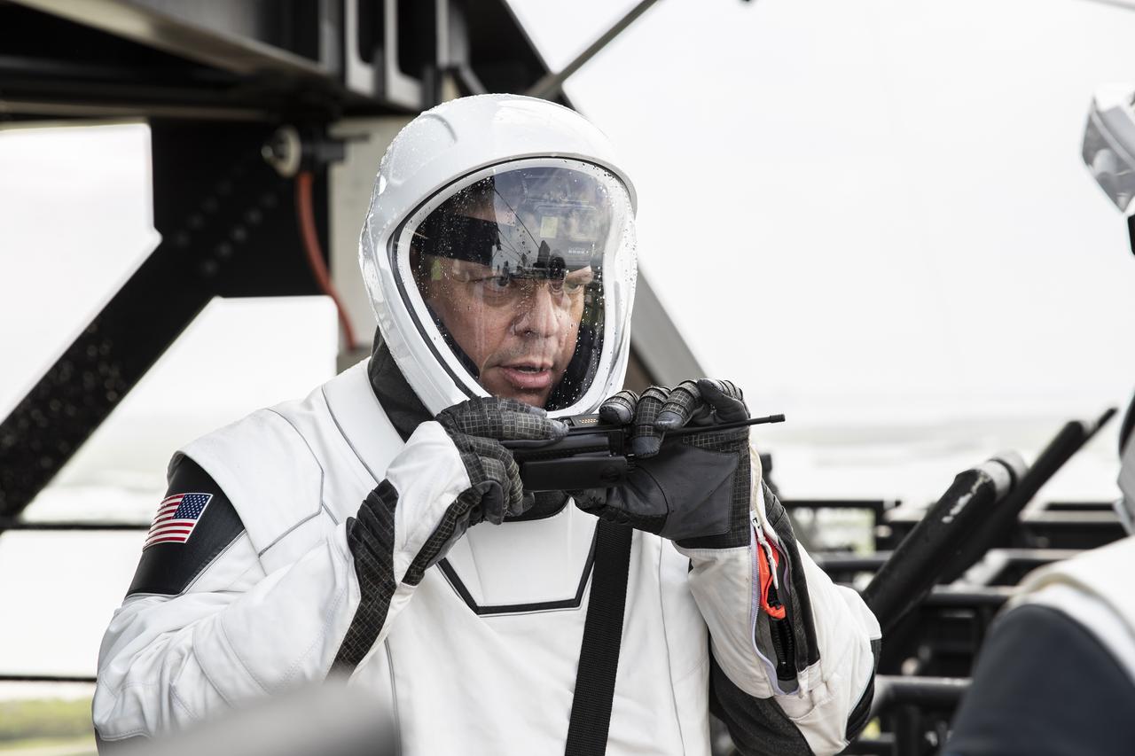 NASA and SpaceX conducted a formal verification of the company’s emergency escape system on Sept. 18, 2019, at Kennedy Space Center’s Launch Complex 39A in Florida. NASA astronaut Bob Behnken participated in the exercise to verify the crew can safely and quickly evacuate from the launch pad in the unlikely event of an emergency before liftoff of SpaceX’s first crewed flight test, called Demo-2. As Boeing and SpaceX begin to make regular flights to the International Space Station for NASA’s Commercial Crew Program, the agency will continue to advance its mission to go beyond low-Earth orbit and establish a human presence on the Moon with the ultimate goal of sending astronauts to Mars.