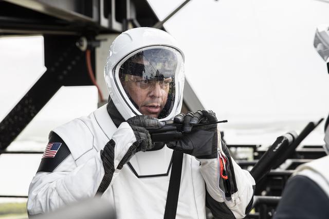 NASA image: SpaceX Emergency Egress Exercise