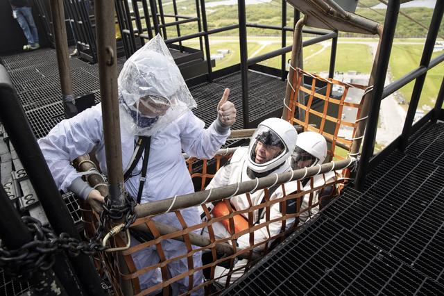 NASA image: SpaceX Emergency Egress Exercise