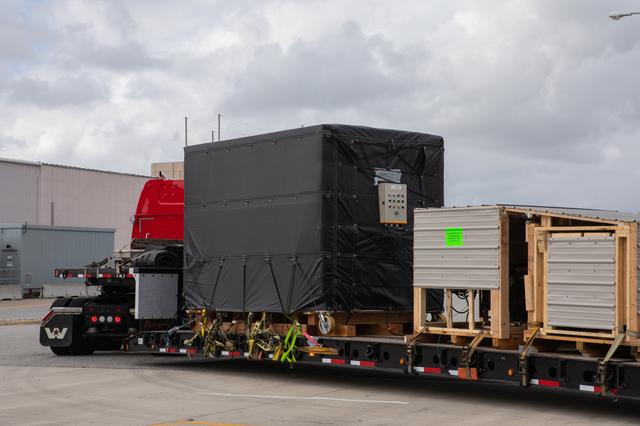 NASA image: Arrival of HISUI (JAXA) Payload at SSPF