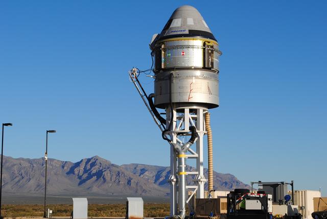 NASA image: Boeing CST-100 Starliner Pad Abort Test Preparations