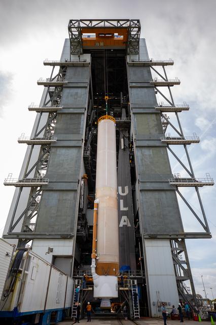 NASA image: OFT Launch Vehicle On Stand at VIF