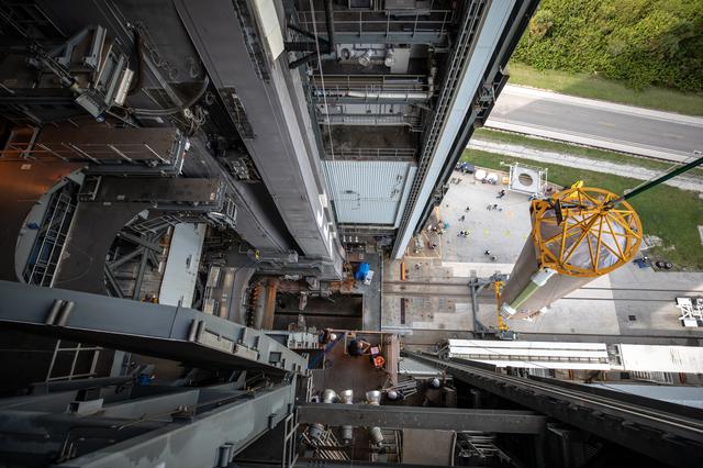 NASA image: OFT Launch Vehicle On Stand at VIF