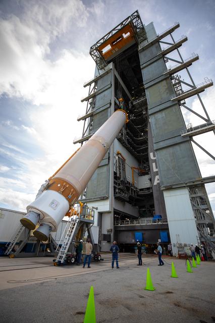 OFT Launch Vehicle On Stand at VIF