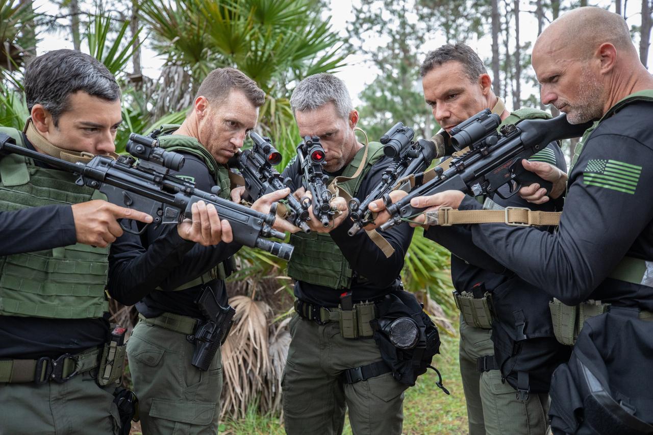 Members of NASA Kennedy Space Center's Emergency Response Team check their firearms before competing in the 37th Annual SWAT Round-Up International at the Lawson Lamar Firearms and Tactical Training Center in Orlando, Florida. The competition was held Nov. 10 to 15, 2019, and featured five different tactical challenges. Special pellets, rather than real bullets, are used during the competition. Kennedy's ERT members exchanged best practices and competed with more than 50 teams from the U.S. and around the world.