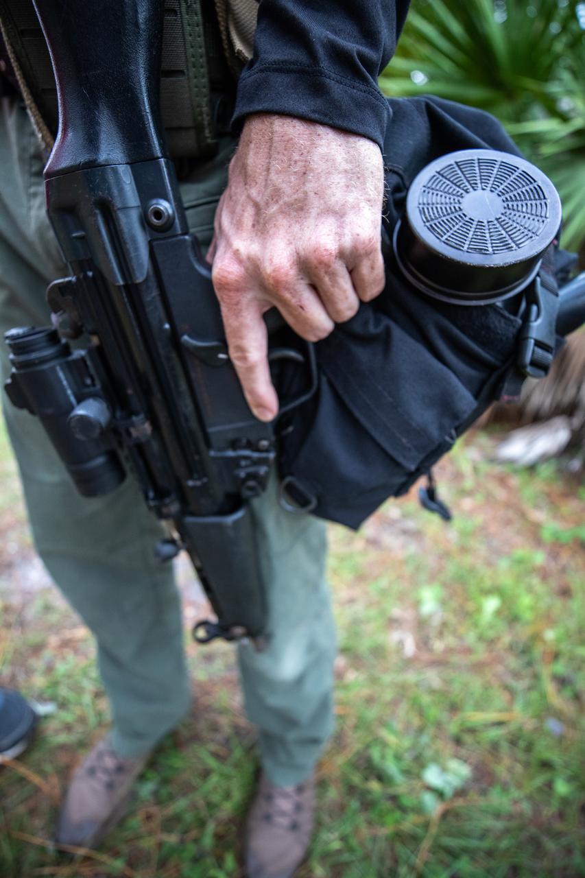 A member of NASA Kennedy Space Center's Emergency Response Team prepares to compete in the 37th Annual SWAT Round-Up International at the Lawson Lamar Firearms and Tactical Training Center in Orlando, Florida. The competition was held Nov. 10 to 15, 2019, and featured five different tactical challenges. Special pellets, rather than real bullets, are used during the competition. Kennedy's ERT members exchanged best practices and competed with more than 50 teams from the U.S. and around the world.