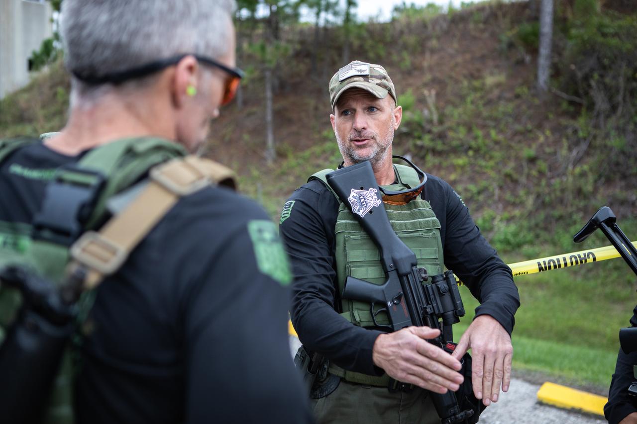 Members of NASA Kennedy Space Center's Emergency Response Team prepare for the next tactical challenge at the 37th Annual SWAT Round-Up International at the Lawson Lamar Firearms and Tactical Training Center in Orlando, Florida. The competition was held Nov. 10 to 15, 2019, and featured five different tactical challenges. Kennedy's ERT members exchanged best practices and competed with more than 50 teams from the U.S. and around the world.