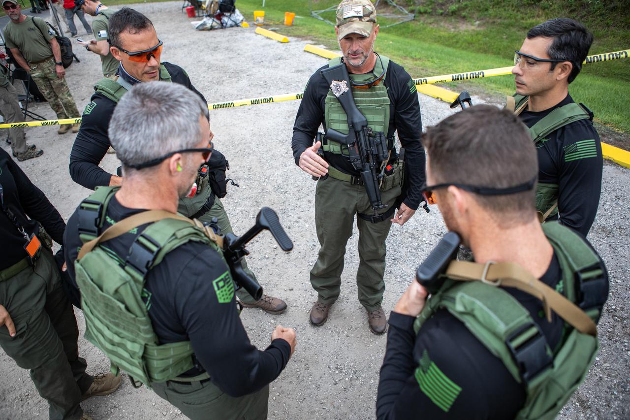 Members of NASA Kennedy Space Center's Emergency Response Team prepare for the next tactical challenge at the 37th Annual SWAT Round-Up International at the Lawson Lamar Firearms and Tactical Training Center in Orlando, Florida. The competition was held Nov. 10 to 15, 2019, and featured five different tactical challenges. Kennedy's ERT members exchanged best practices and competed with more than 50 teams from the U.S. and around the world.