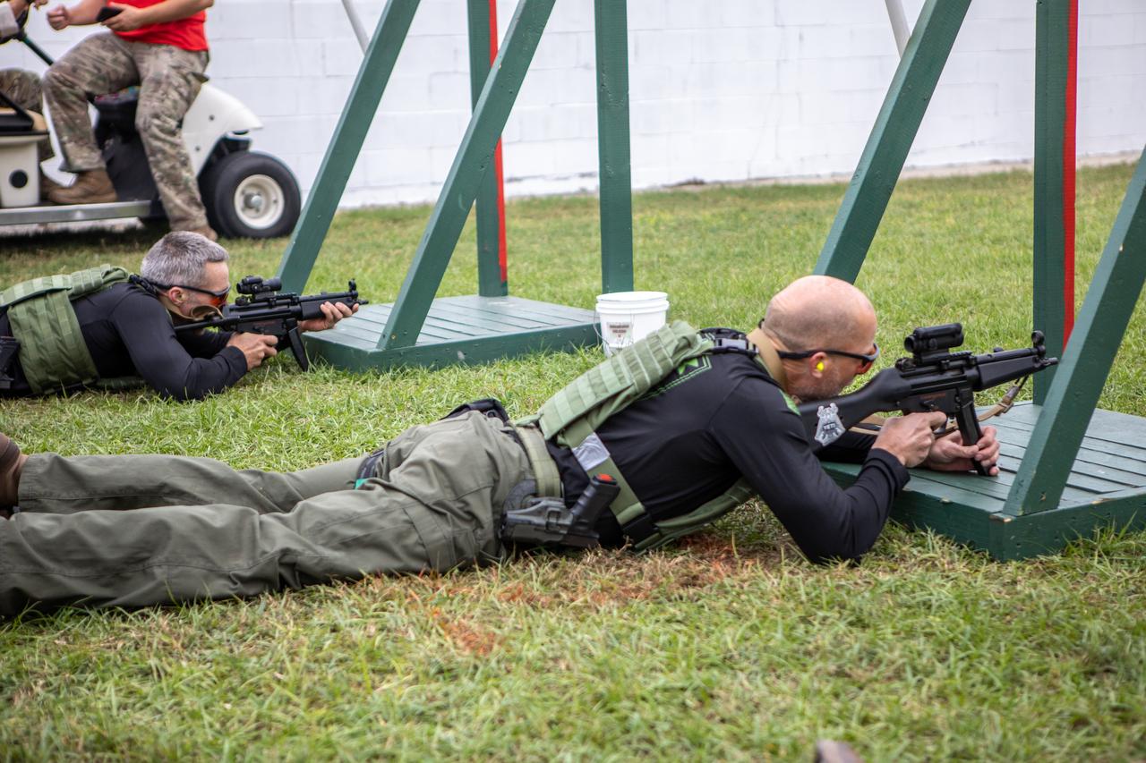 Members of NASA Kennedy Space Center's Emergency Response Team take aim at targets during the sharpshooter tactical challenge at the 37th Annual SWAT Round-Up International at the Lawson Lamar Firearms and Tactical Training Center in Orlando, Florida. The competition was held Nov. 10 to 15, 2019, and featured five different tactical challenges. Kennedy's ERT members exchanged best practices and competed with more than 50 teams from the U.S. and around the world.