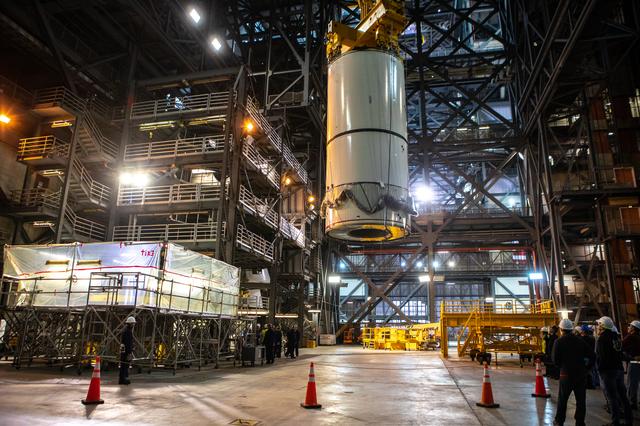NASA image: Booster Pathfinder Stacking