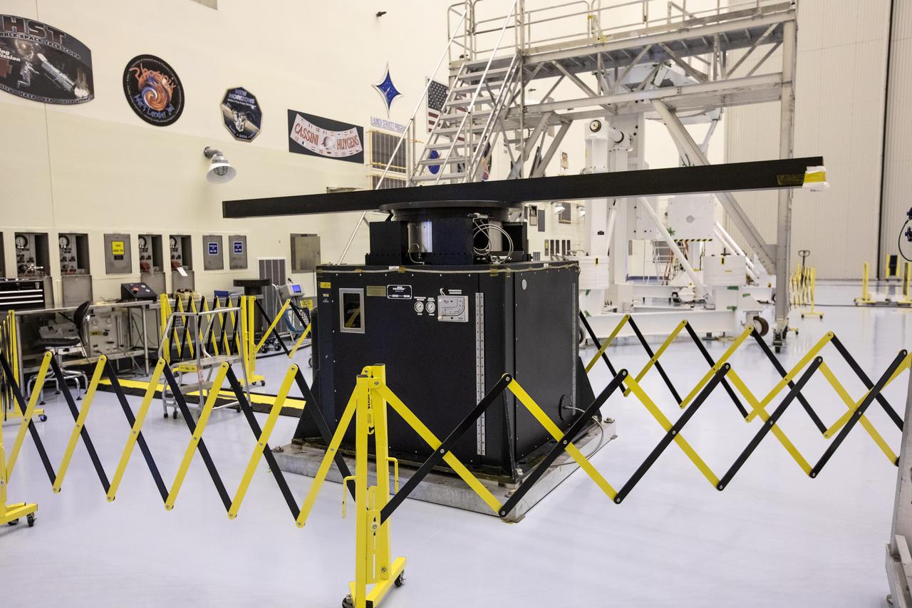 The spin table, one of the crucial hardware elements that will be utilized to process the Mars 2020 rover, is photographed inside the Payload Hazardous Servicing Facility at NASA’s Kennedy Space Center in Florida on Nov. 22, 2019. The Mars 2020 rover is being manufactured at the agency’s Jet Propulsion Laboratory in California and, once complete, will be sent to Kennedy for assembly, prelaunch processing and checkouts. The rover is scheduled to launch from Cape Canaveral Air Force Station in summer 2020 aboard a United Launch Alliance Atlas V rocket procured from NASA’s Launch Services Program. The mission will help the agency better understand the geology of Mars, test new robotic technology and assist in determining if any form of life ever was supported on the Red Planet. 