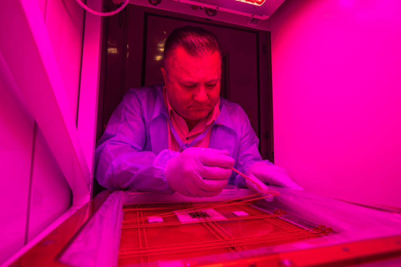 Matthew English is the Exploration Research and Technology facility manager for the Space Station Processing Facility (SSPF) at NASA’s Kennedy Space Center in Florida. English’s responsibilities include ensuring that the International Space Station teams inside the SSPF have the facilities, tools and capabilities they need to support their launch customers, thus providing the support necessary to enable further research and design discoveries within NASA. 