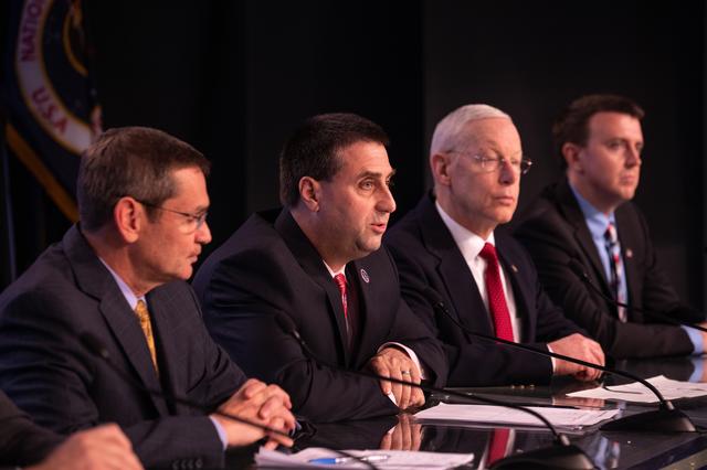 NASA image: CCP Boeing OFT Prelaunch News Conference