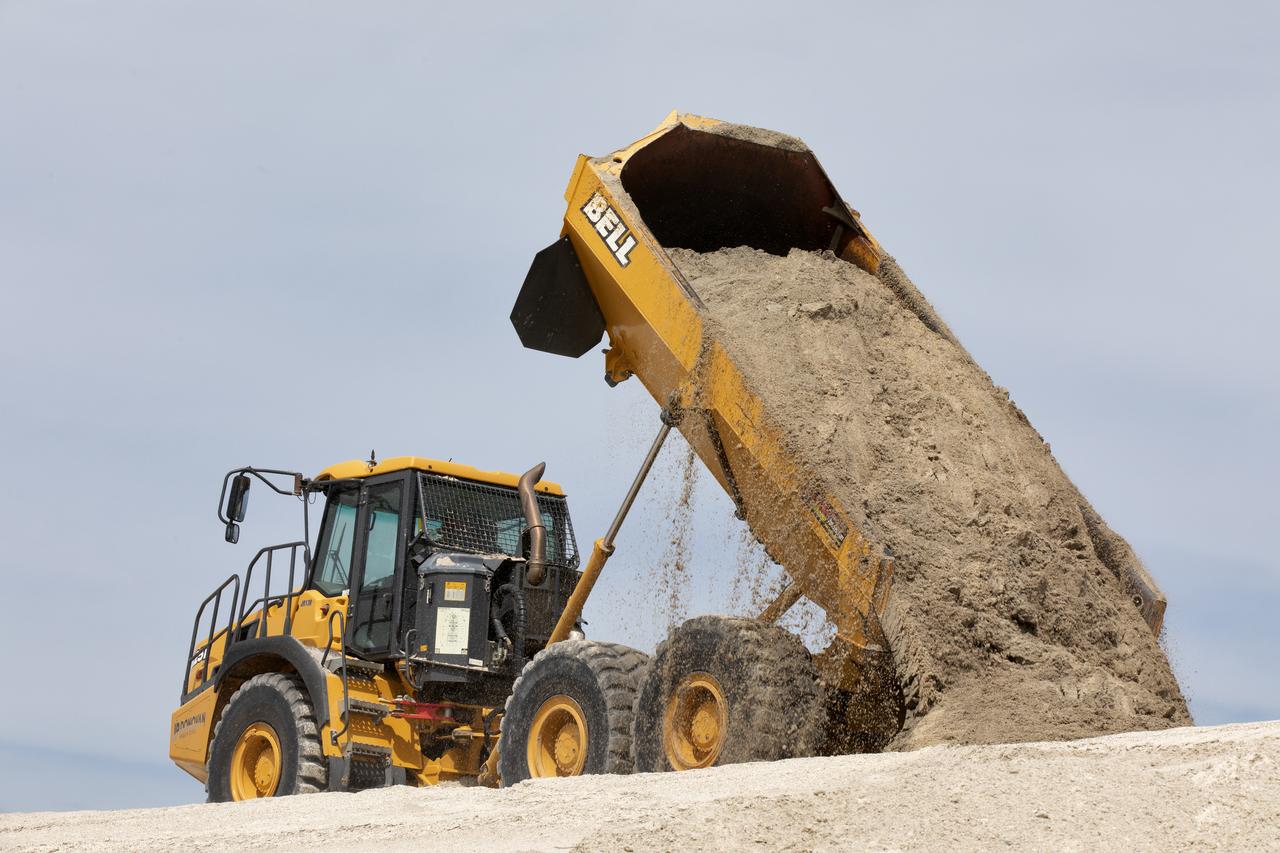 Restoration efforts are underway to the dunes at the north beaches at NASA’s Kennedy Space Center in Florida on Oct. 8, 2018. About 450,000 cubic yards of beach-quality sand, tested for compatibility, is being transported to the space center’s beaches. One the dune is built up, native coastal vegetation will be replanted, helping to stabilize the dune and offer a habitat for Kennedy’s coast wildlife. Dunes are affected by beach erosion and storm surge from tropical events, such as hurricanes. Restoration began in spring 2018 and is targeted to be completed by April 2019.
