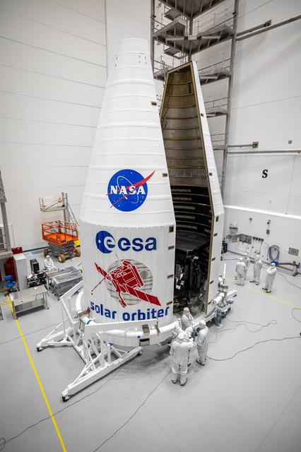 NASA image: Solar Orbiter Encapsulation at Astrotech