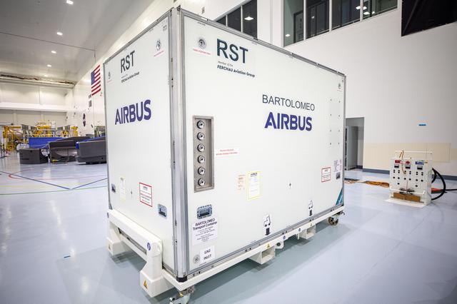 NASA image: Bartolomeo Unboxing for SpaceX CRS-20