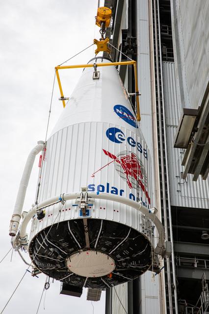 NASA image: Solar Orbiter Spacecraft Lift and Mate