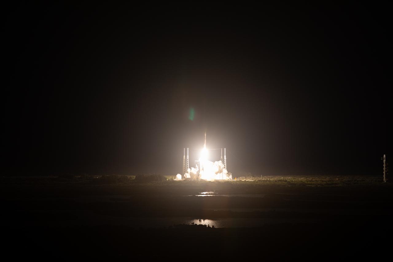 The United Launch Alliance Atlas V rocket, carrying the Solar Orbiter, lifts off Space Launch Complex 41 at Cape Canaveral Air Force Station in Florida at 11:03 p.m. EST, on Feb. 9, 2020. Solar Orbiter is an international cooperative mission between ESA (European Space Agency) and NASA. The mission aims to study the Sun, its outer atmosphere and solar wind. The spacecraft will provide the first images of the Sun’s poles. The spacecraft was developed by Airbus Defence and Space. NASA’s Launch Services Program based at Kennedy managed the launch.