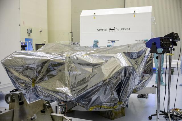 NASA image: Mars 2020 Rover Unbagging in PHSF