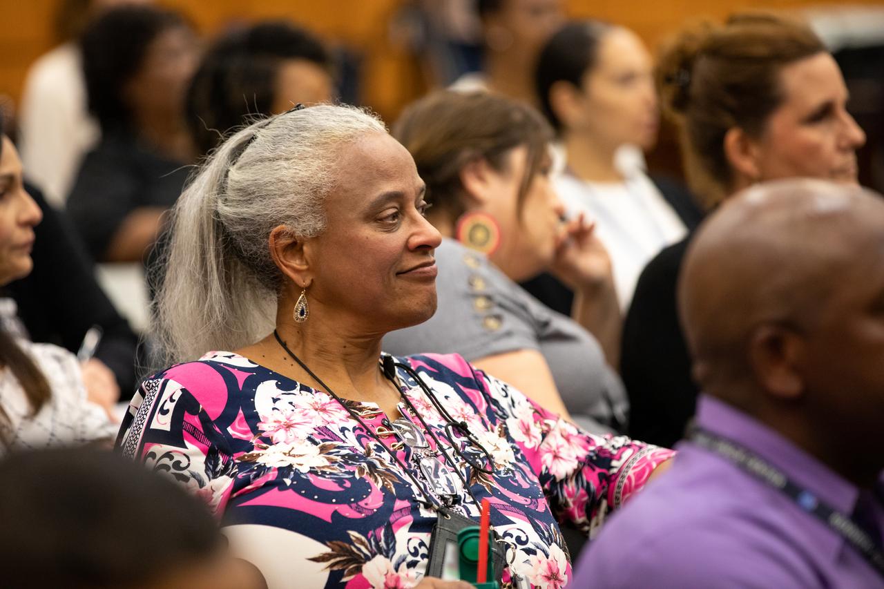 NASA and contractor workers attend a Black History Month celebration at Kennedy Space Center in Florida on Feb. 18, 2020. James Jennings, former NASA associate administrator for Institutions and Management and former Kennedy Space Center deputy director, was the keynote speaker. The program was organized by the Black Employee Strategy Team (BEST), one of the center’s employee resource groups. This year’s theme was “African Americans and the Vote.” Jennings shared advice with workers and managers.