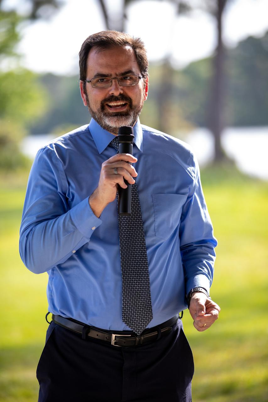Ronnie Rodriguez, deputy director of Safety and Mission Assurance at NASA’s Kennedy Space Center in Florida, speaks to Kennedy employees during a Safety and Health Days celebration on March 5, 2020. Taking place March 2 through March 6, Safety and Health Days provides Kennedy employees with a variety of presentations to attend – all of which focus on how to maintain a safe and healthy workforce. The celebration on March 5 took place at the spaceport’s KARS Park II and was open for all employees to attend.