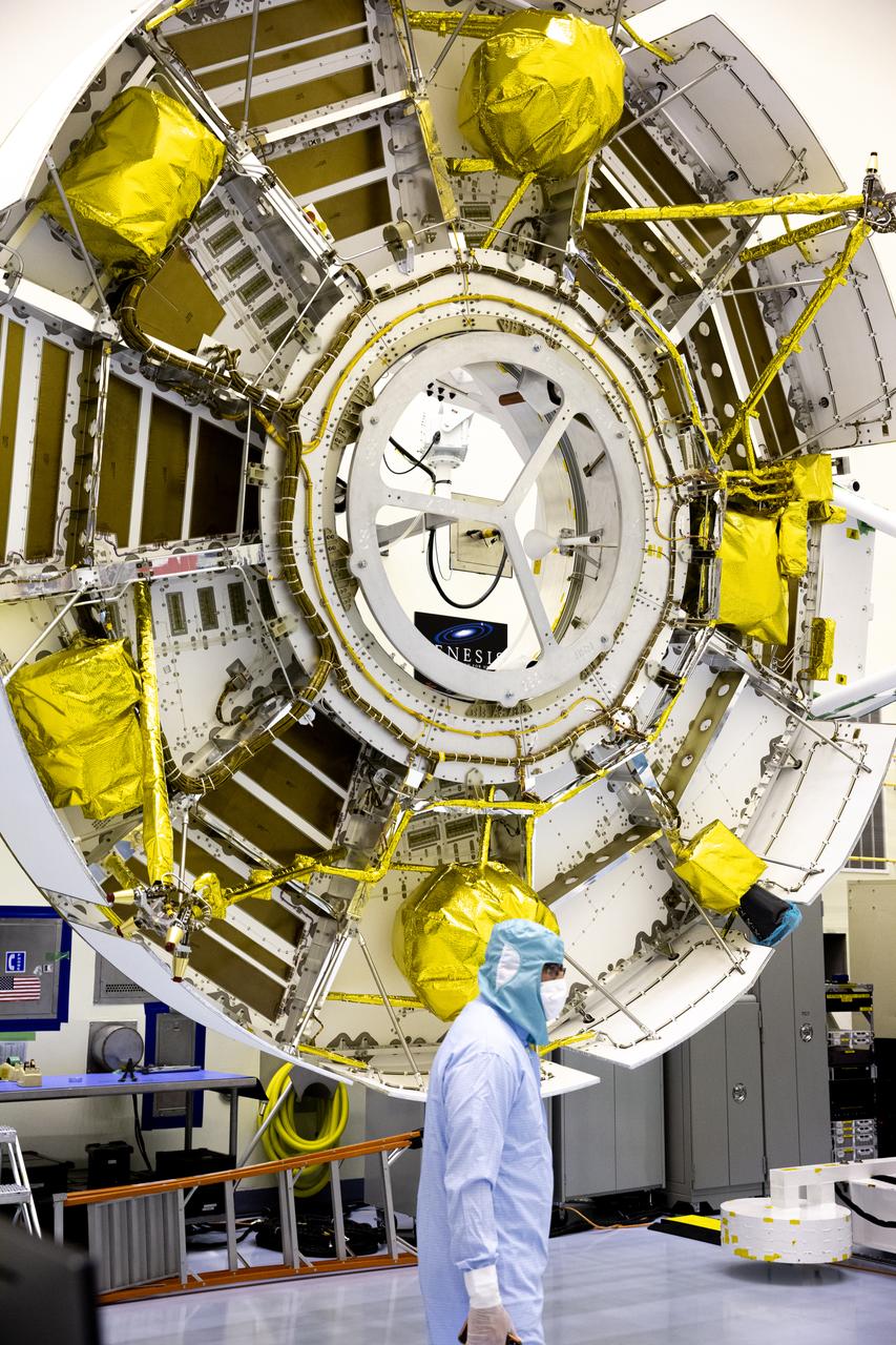 Functional testing of NASA’s Mars Helicopter and its cruise stage occurred in the airlock inside Kennedy Space Center’s Payload Hazardous Servicing Facility on March 10, 2020. The helicopter was tested on a stand while the cruise stage was tested on the rotation fixture. The helicopter will be attached to the Mars Perseverance rover during its mission, which is part of NASA's Mars Exploration Program. Perseverance will land on the Red Planet on Feb. 18, 2021. Liftoff aboard a United Launch Alliance Atlas V 541 rocket is targeted for mid-July from Cape Canaveral Air Force Station. NASA’s Launch Services Program based at Kennedy is managing the launch.
