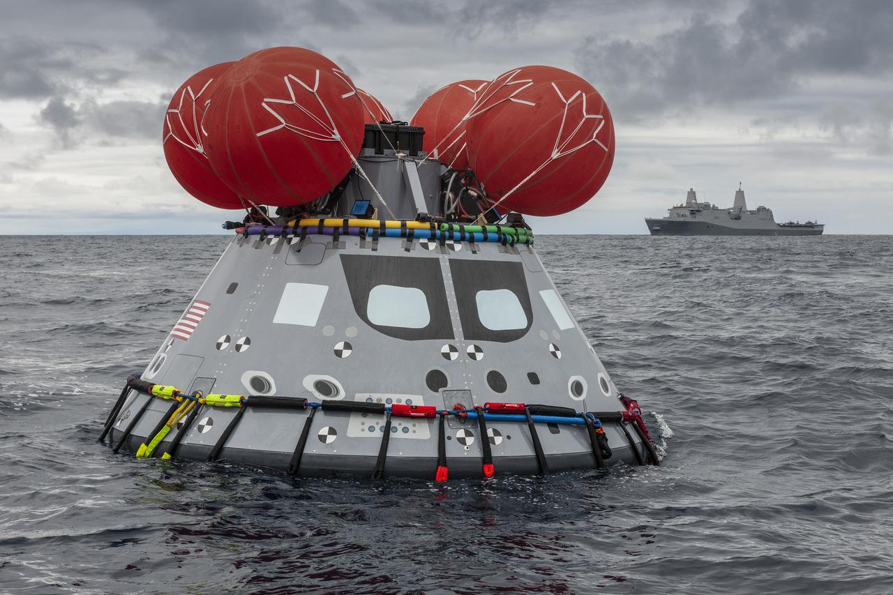 During Underway Recovery Test-8, NASA's Landing and Recovery team from Exploration Ground Systems at Kennedy Space Center performed their first full mission profile test of the recovery procedures for Artemis I aboard the USS John P. Murtha in the Pacific Ocean. Artemis I will be the first integrated flight test of NASA's Deep Space Exploration Systems: the Orion spacecraft, Space Launch System rocket, with the newly upgraded Exploration Ground Systems at Kennedy Space Center.