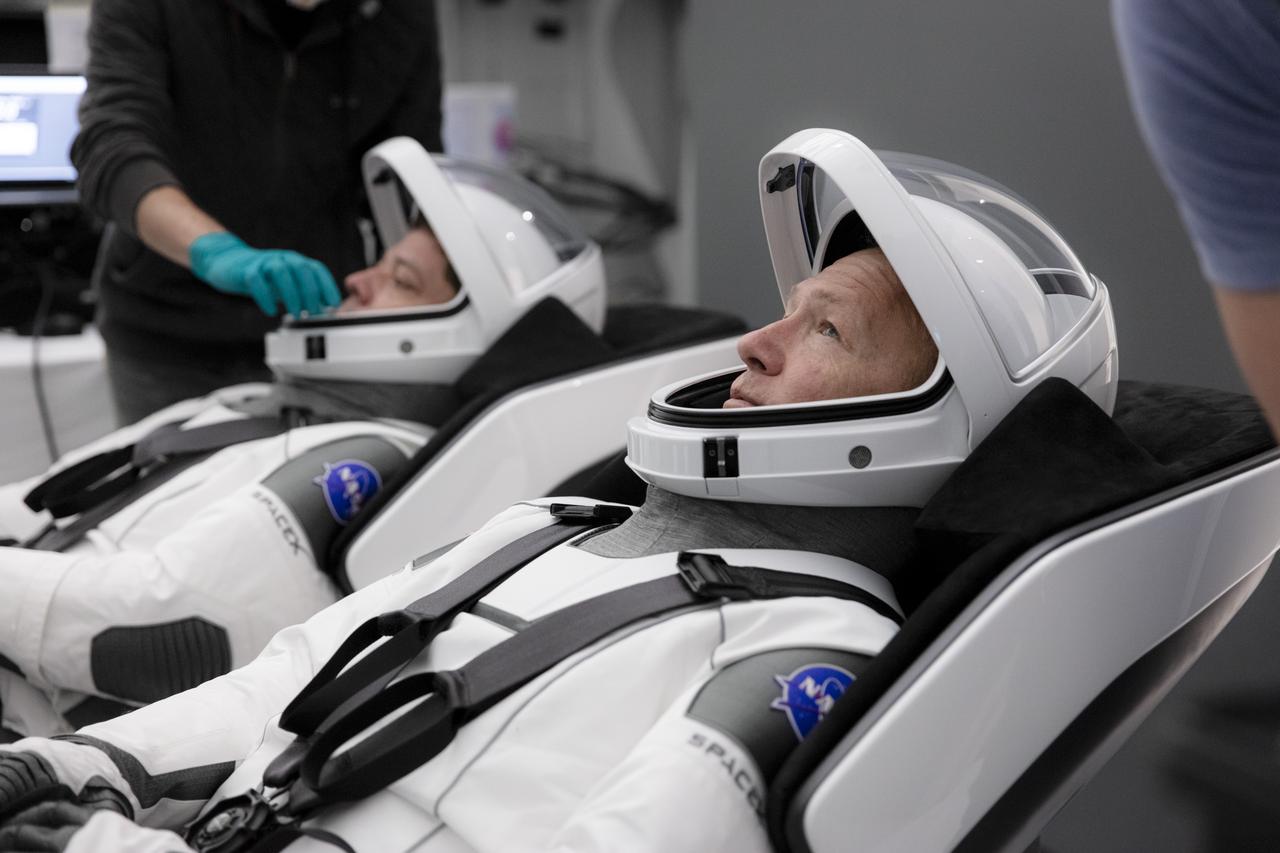 On Thursday, March 19 and Friday, March 20, SpaceX teams in Firing Room 4 at NASA's Kennedy Space Center in Florida and the company's Mission Control in Hawthorne, California, along with NASA flight controllers in Mission Control Houston, executed a full simulation of launch and docking of the Crew Dragon spacecraft, with NASA astronauts Bob Behnken and Doug Hurley participating in SpaceX's flight simulator. 