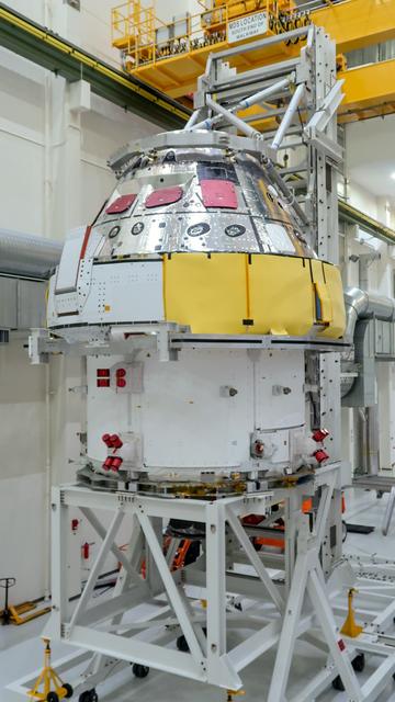 NASA image: Artemis I Orion at Operations and Checkout Building