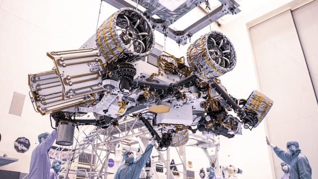 NASA image: Mars 2020 Perseverance Rover Mass Properties Test