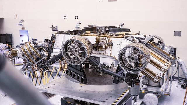 NASA image: Mars 2020 Perseverance Rover Mass Properties Test