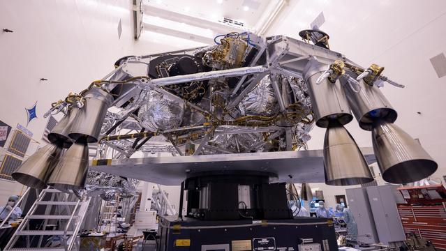 NASA image: Mars 2020 Perseverance Descent Stage Mass Properties Test