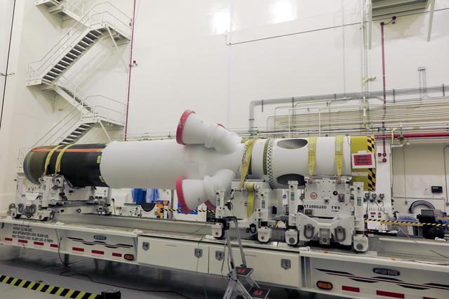 NASA image: Artemis II Abort Motor mated to Jettison Motor