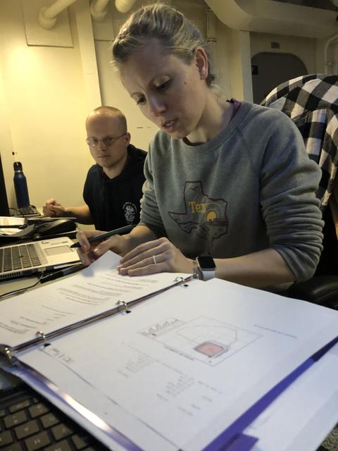 Sarah Manning, an aerospace engineer at NASA’s Johnson Space Center, is part of a team that operates “Sasquatch,” an important software tool created specifically for the agency’s Orion spacecraft. Sasquatch will be used to predict large footprints of the various debris that will be released from Orion before splashdown into the Pacific Ocean. The Landing and Recovery team, based out of Exploration Ground Systems at Kennedy Space Center in Florida, will be aboard a Navy ship, ready to retrieve Orion and some of the intentionally released debris.