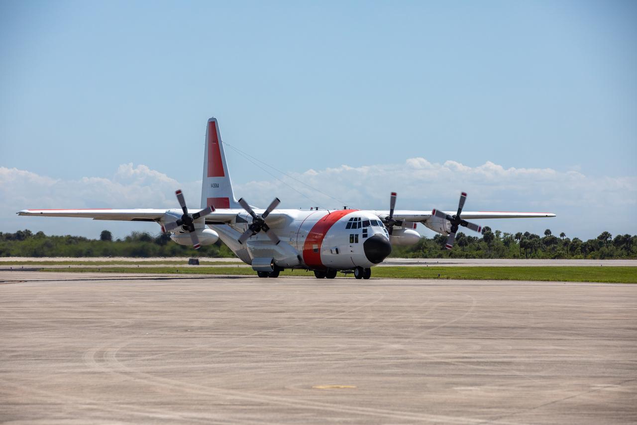 The Adaptive Caching Assembly (ACA) for NASA’s Mars Perseverance rover arrives aboard NASA’s C-130 aircraft at the Launch and Landing Facility at the agency’s Kennedy Space Center in Florida on May 11, 2020. The ACA consists of seven motors and more than 3,000 parts, all working in unison to collect samples from the surface of Mars. A chief component of the assembly is the Sample Handling Arm, which will move sample tubes to the main robotic arm's coring drill and then transfer the filled sample tubes into a space to be sealed and stored. The Mars Perseverance rover is scheduled to launch in mid-July atop a United Launch Alliance Atlas V 541 rocket from Pad 41 at nearby Cape Canaveral Air Force Station. The rover is part of NASA’s Mars Exploration Program, a long-term effort of robotic exploration of the Red Planet. The rover will search for habitable conditions in the ancient past and signs of past microbial life on Mars. The Launch Services Program at Kennedy is responsible for launch management. 