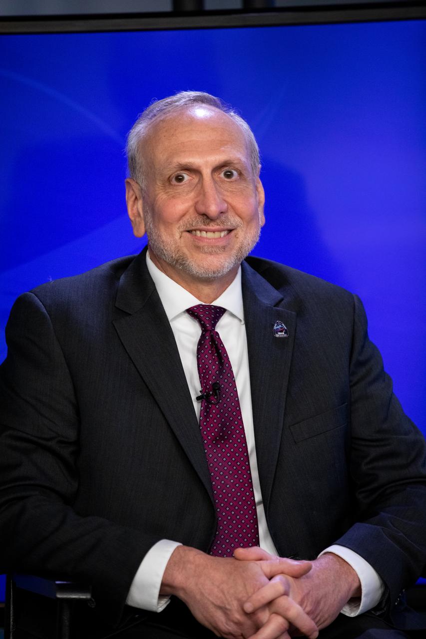 NASA Associate Administrator Steve Jurczyk participates in a news briefing inside the Press Site auditorium at the agency’s Kennedy Space Center in Florida on May 22, 2020, following the conclusion of the flight readiness review for NASA’s SpaceX Demo-2 mission, with NASA astronauts Robert Behnken and Douglas Hurley, to the International Space Station. This will be SpaceX’s final flight test for NASA’s Commercial Crew Program. Behnken and Hurley will fly to the orbiting laboratory in a SpaceX Crew Dragon spacecraft, launching atop a Falcon 9 rocket from Kennedy’s Launch Complex 39A. Liftoff is scheduled for 4:33 p.m. EDT on Wednesday, May 27.