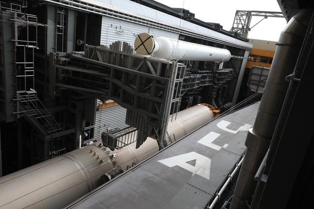 NASA image: Mars 2020 SRB 2 Lift and Mate