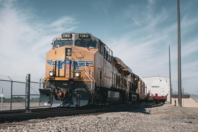 NASA image: Artemis I Booster Segments Railcar Transportation
