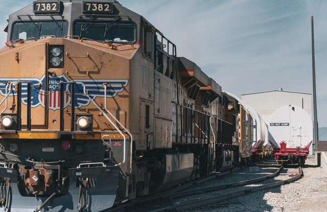 NASA image: Artemis I Booster Segments Railcar Transportation
