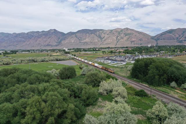 NASA image: Artemis I Booster Segments Railcar Transportation