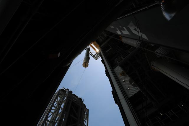 NASA image: Mars 2020 SRB 3 Preparations for Lift and Mate