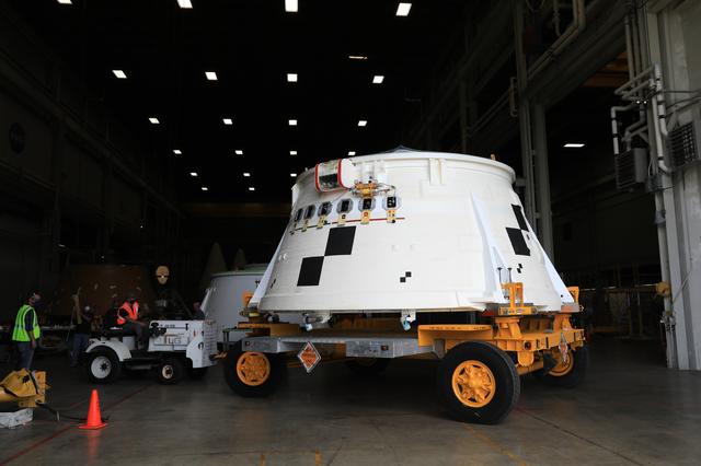 NASA image: Aft Skirt Delivery for Artemis I - Prep for RPSF