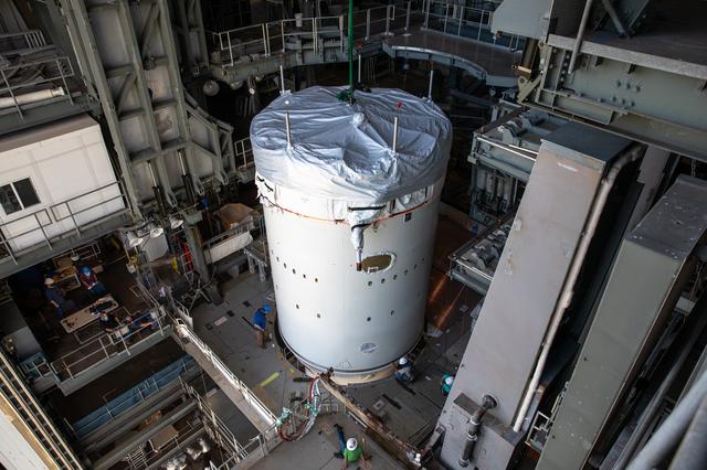 NASA image: Mars 2020 Centaur Lift and Mate