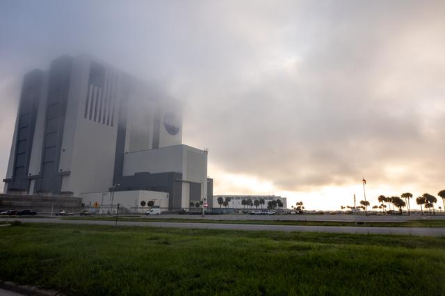 NASA image: Creative Photography - Fog Rolling Over VAB