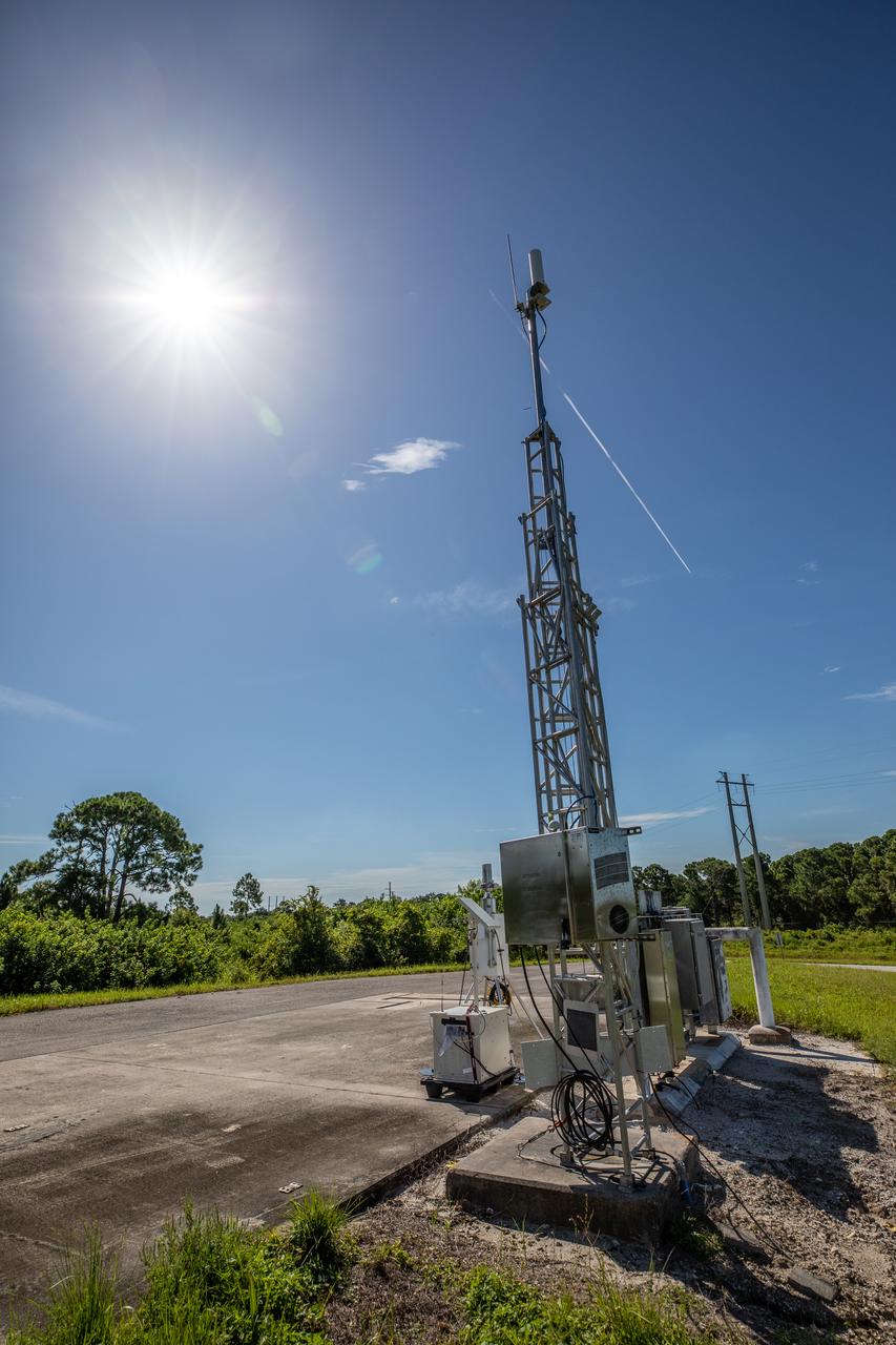 One of several Environmental Continuous Air Monitors, or ECAMS, is located in the Space Coast area on July 27, 2020, in preparation for launch of NASA’s Mars 2020 mission on July 30. The ECAMS are updated versions of those that were used for the launch of Curiosity. The Data Collection and Assessment Center uses information from the network of remote monitoring devises, including several that are located in areas for specific weather forecasting reported back to the operations center.