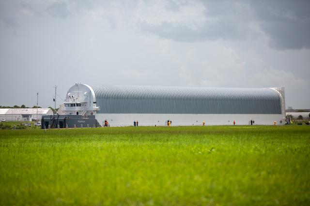 NASA image: Artemis I Launch Vehicle Stage Adapter (LVSA) Arrival