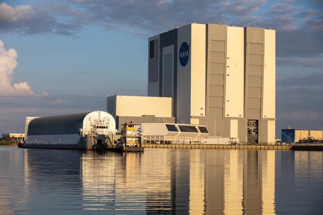 NASA image: Pegasus Barge Departs KSC
