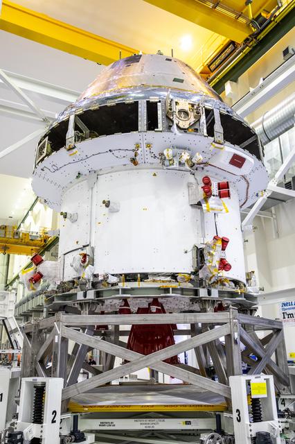 NASA image: Orion Spacecraft Adapter (SA) Cone Install